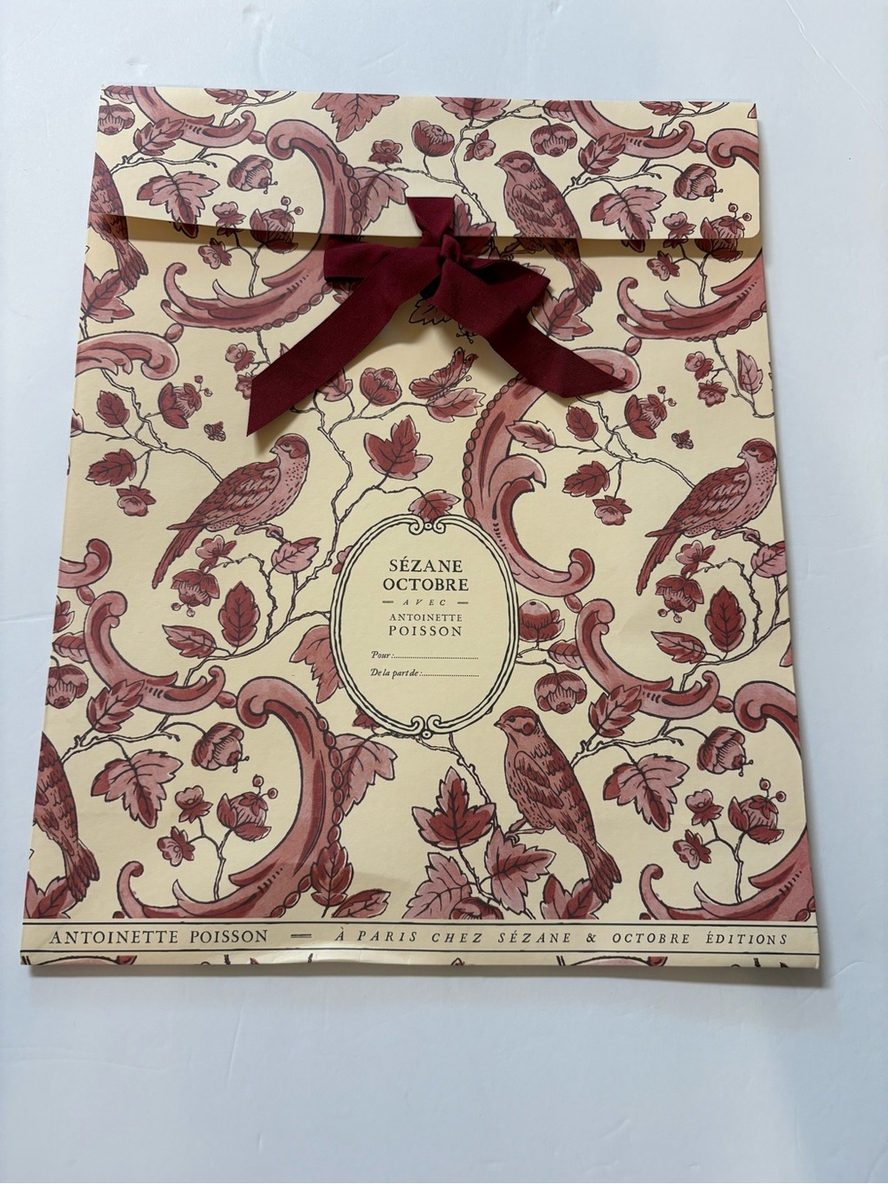 Sezane x Antoinette Poisson Ltd Edition Large Paper Gift Pouch bag